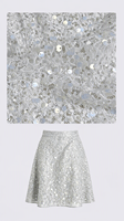 Tissu en dentelle lourde perlée et brodée de sequins, maille dense pour robe de mariée, costume de scène, robe, jupe, tenue de mariée