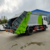Camion compacteur de déchets Dongfeng Tianjin de 12 m³, camion d'assainissement scellé anti-fuite de 16 tonnes