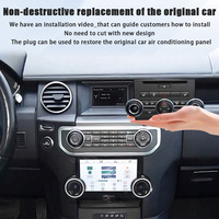 Panneau de climatisation de voiture de 10,4 pouces compatible avec Land Rover Discovery 4 LR4 2009-2021, unité de contrôle de la température automatique du climatiseur LCD