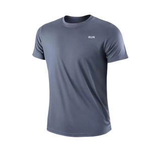 Camiseta Deportiva de Poliéster de Secado Rápido para Maratón, Personalizada con Estampado, Cuello Redondo, Manga Corta, para Eventos - Product Image 2