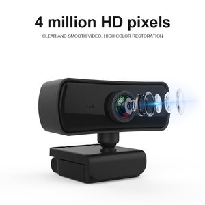 Cámara Web HD 1080P con enfoque automático, resolución 2K, rotación de 360 grados, para transmisión en vivo, videoconferencia, trabajo, gran oferta - Product Image 3
