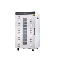 Commerciële Roestvrijstalen Grote 32 Trays Fruitgroente Citroenvisdroger