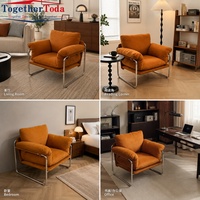 Fauteuil individuel de salon au design italien créatif Bauhaus, idéal pour la maison, l'hôtel, la salle à manger ou l'appartement