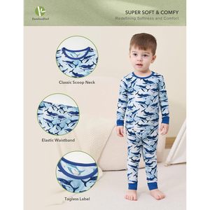 Conjunto de pijama de manga larga para mujer BambooBud, suave viscosa de bambú, ropa de dormir ajustada para mujer - Product Image 2