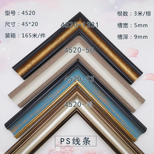 Cadre photo Hongzun, design Ps Line 4520, bande de bordure en relief 45x20mm pour accessoires de studio photo portrait - Product Image 2