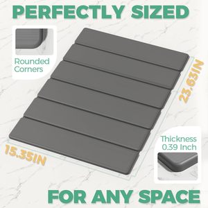 Alfombrillas de baño de ducha antideslizantes superabsorbentes de secado rápido personalizadas CF, alfombrilla de baño de piedra de diatomita plegable, antideslizante - Product Image 2