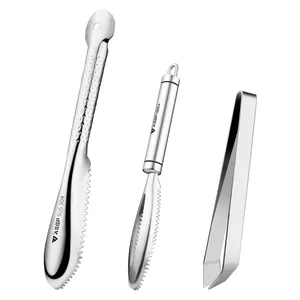 Dụng Cụ Làm Sạch Đa Năng Dụng Cụ Làm Sạch Vảy Cá Dụng Cụ Cạo Vảy Cá Nhà Bếp Bằng Thép Không Gỉ - Product Image 1