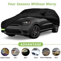 Housses de voiture personnalisées imperméables 210T pour extérieur, pour Dodge Durango 2011-2022, 100% imperméables, coupe-vent, avec sangle et fermeture éclair double porte