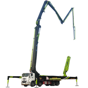 Fabrication professionnelle chinoise de nouvelle pompe à béton sur châssis Sinotruk, 44 tonnes, 25 fois plus, 170 m3/h, pompe montée sur camion de 63 m - Product Image 1