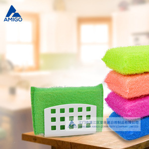 Amigo Kitchen Scrubbing <b>Sponge</b> Pad Rectangle Colorful Dish Cleaning Pad For Pots Pans Bowls - Product Image 2