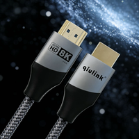 Qiulink 8K HDMI-Kabel 2.1 48Gbps Ultra-High-Speed HDMI-Kabel 8K 60Hz 4K 120Hz HDR EARC Kompatibel mit PS5 Xbox