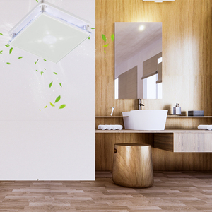 Tempered Glass Decorative Panel Small Window Exhaust <b>Fan</b> 100 mm / 4" Shower Ventilation <b>Fan</b> Bathroom Extractor - Product Image 5