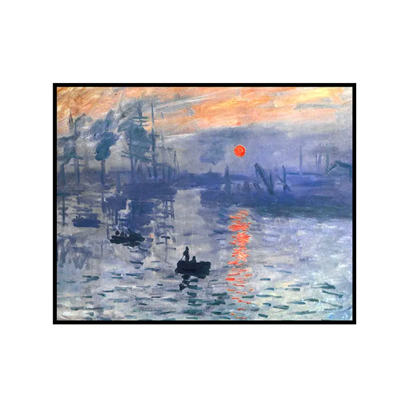 Print Oil Painting Canvas Printed SCENERY 6 Color Canvas + PS Frame Art Micro Spray Impressionist 20210709 CN GUA XYC
