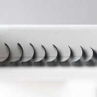 Extensions de cils 14mm, teinte taupe mat, style Indie Chic, racine foncée artistique, superposées, non conventionnelles, pour Festival de Cannes et Sundance