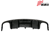 Pour AUDI A4 S4 B8 B8.5 diffuseur arrière en Fiber de carbone Kits de carrosserie de mise à niveau de haute qualité rénovation lèvre de pare-chocs arrière avec lèvre arrière LED nouveau