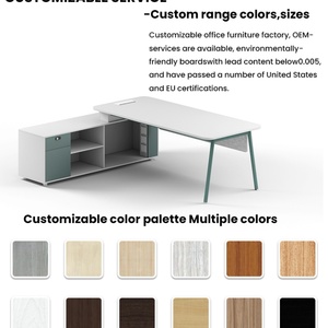 Bureau de travail convertible de style moderne pour PDG/directeur, nouveaux meubles de bureau exécutifs pour directeurs - Product Image 4