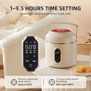 Mijoteuse électrique intelligente puissante 500W avec pot en céramique et intérieur en acier inoxydable, style traditionnel - Product Image 4