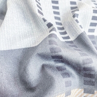 Vente en gros, vente chaude, draps plats en polyester lavé imprimé rayé, ensemble de literie 4 pièces pas cher