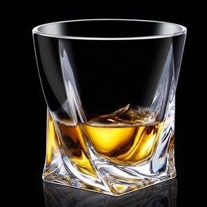 Venta caliente de lujo fuerte y clara vaso viejo moda giro alto de cristal licor whisky cóctel vasos de vino para beber. - Product Image 6