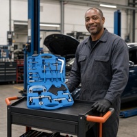 Motorsteuerriemen-Werkzeugset für F4P F4R Benzin- und Dieselmotoren, Nockenwellen-Kurbelwellen-Schwungrad-Arretierwerkzeug-Set zur Reparatur französischer Autos