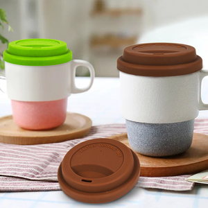 Couvre-bouteille d'eau réutilisable, couvercles de tasse anti-déversement en silicone personnalisés, capuchons de tasse - Product Image 3