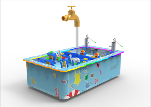 QiaoQiao parque infantil interior ciencia diversión parques acuáticos equipo de <span class=keywords><strong>juego</strong></span> interactivo <span class=keywords><strong>mesa</strong></span> de <span class=keywords><strong>juego</strong></span> de agua para niños museo - Product Image 4