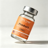 Étiquettes de peptides imprimées de qualité supérieure, autocollants personnalisés pour flacons de peptides cosmétiques