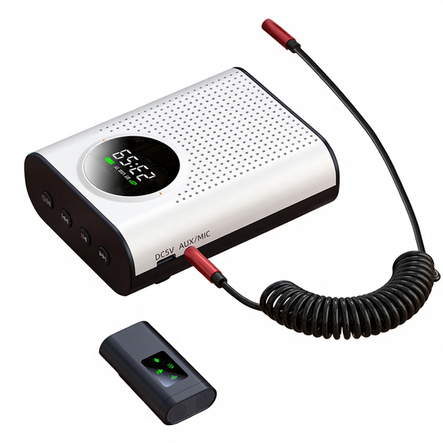 High-Power Mini Portable Voice Amplifier with FM Radio Anti-Howling Speaker for Teaching Lectures Tour Guiding & Travel