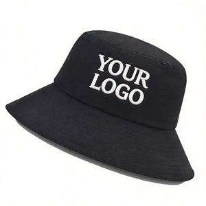 Wholesale Custom Embroidery Logo <b>Men</b> Women Cotton Cap Adult Summer Fisherman Sun With Customised <b>Bucket</b> <b>Hat</b> - Product Image 1