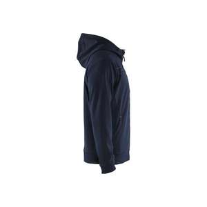 Blaklader-เสื้อมีฮู้ด336325268633S พร้อมซิปเต็มตัวสีน้ำเงินเข้ม/สวัสดี-Vis สีเหลือง-7330509892954มีฮู้ดทำงาน - Product Image 3