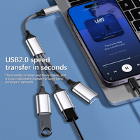 Divisor de Puertos USB, Adaptador OTG USB Macho a USB Hembra, Cable Divisor para Memoria USB