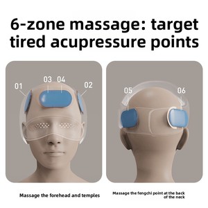 Casque de massage électrique automatique chauffant pour <span class=keywords><strong>la</strong></span> tête et les yeux, intégré et enveloppant - Product Image 4