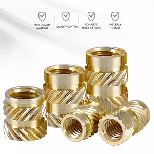 Knurling <span class=keywords><strong>Threaded</strong></span> chèn <span class=keywords><strong>Brass</strong></span> chèn Nut M2 M3 M4 M5 M6 chủ đề Bolt Nut cho gỗ ô tô ép nhựa - Product Image 3