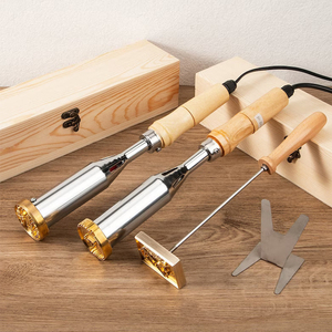 Kit de marquage <span class=keywords><strong>à</strong></span> chaud personnalisé en laiton pour bois, papier, cuir, fer, avec poignée, pour barbecue, comprenant un tampon en métal - Product Image 4
