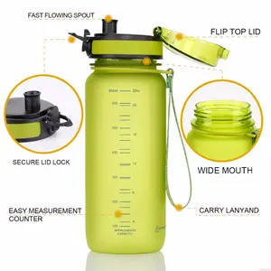 Hot Sale High Quality BPA-Free PET Water Bottles 0.5L 650ML 5L Fitness Infuser Drinkware for Adults Sports Food Commercial Use