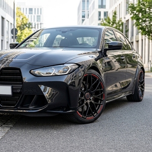 Jantes forgées GPW, noir brillant, bande rouge, multi-branches, alliage, 19, 20, 21 pouces, 5x112, compatibles avec Mercedes Benz <span class=keywords><strong>AMG</strong></span> <span class=keywords><strong>C63</strong></span> E63 Classe S <span class=keywords><strong>GT</strong></span> - Product Image 3