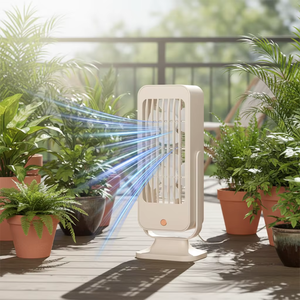 Ventilateur de bureau compact avec chargeur USB pour camping-car, climatisation, ventilateur d'été, mini ventilateur anglais, ventilateur à pince - Product Image 1