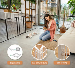 Kandang anjing dalam ruangan pena anjing kandang anjing kandang anjing kecil pena anak anjing aula Para Perros kandang untuk kucing luar ruangan rumah pagar untuk anjing - Product Image 3