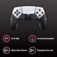 Autocollant de protection pour manette personnalisable, compatible avec la manette PS5 Dualsense Edge, accessoires pour manette, bande antidérapante