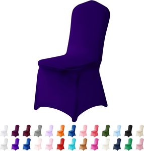 Housse de chaise extensible blanche, or et noire pour mariage, fête, banquet et événements – Vente en gros - Product Image 1