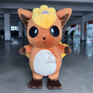 Fábrica 2m/2,6 m inflable Alola Vulpix Pokemoned mascota disfraz para adultos eventos Walking Show Pokemones traje - Product Image 1