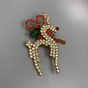 Natale strass Rudolph Renna spilla pin per il Segreto di Santa Regalo