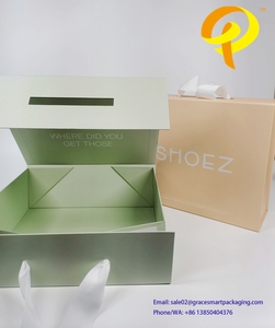 Có thể gập lại từ cứng Top Glossy hộp màu xanh hải quân Hoàng Gia quà tặng bao bì Favor hộp giấy màu xanh hải quân hộp - Product Image 5