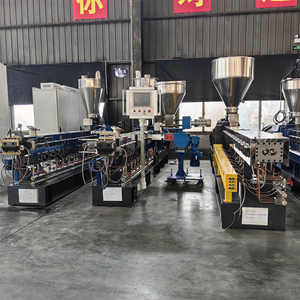 PP/PE/Pet hạt nhựa làm cho đôi vít đùn màu <span class=keywords><strong>masterbatch</strong></span> đùn dòng - Product Image 4