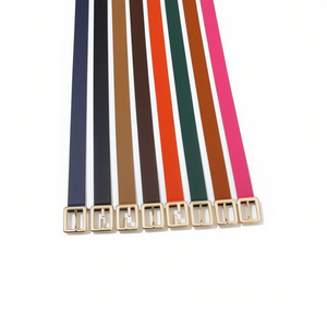 Ceinture plate en PU avec boucle carrée Az, 4 cm, style classique pour femmes et hommes, tenue décontractée - Product Image 2