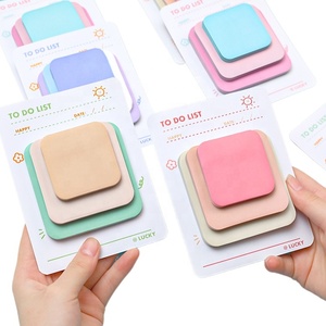 Snoepachtig schattig Koreaans creatief notitieblok in meerdere formaten voor <span class=keywords><strong>school</strong></span>, studenten, zelfklevende notities, 90 vel/notitieblok, logo aanpasbaar, schrijfwaren - Product Image 1