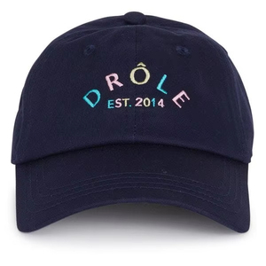 Diseñador de alta calidad Drole De Monsieur Blue Navy Logo Cotton Baseball Hat Outdoor Sun Protection Peaked Caps - Product Image 1