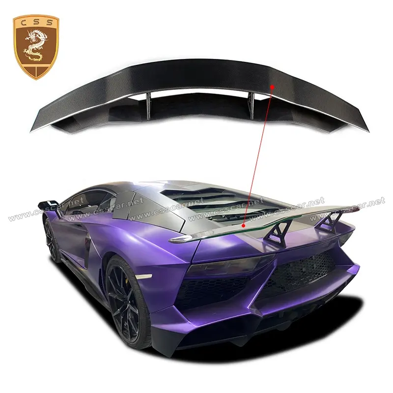 Auto Parts Wholesale MSY Style Carbon Fiber Car Rear Spoiler Wing For Lamborghini Aventador LP700 Trunk Racing Wing