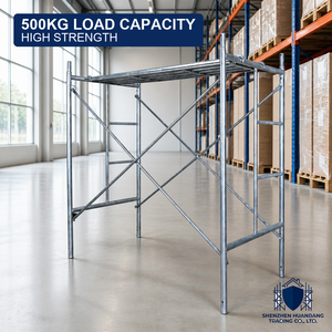 Verstellbare Bewegliche Aluminium-Stahl-Gerüstplattform Moderne Hochfeste Korrosionsbeständige 500kg Tragfähigkeit Lager Werkstatt - Product Image 2