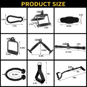 CZFFIT Accesorio para Tríceps, Accesorios para Máquina de Cable para Gimnasio en Casa, Accesorio para Peso de Fitness para Ejercicios de Tríceps y LAT - Product Image 2